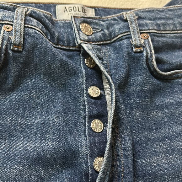 Agolde Nico High Rise Slim Fit Jeans Size 28 - Picture 9 of 12